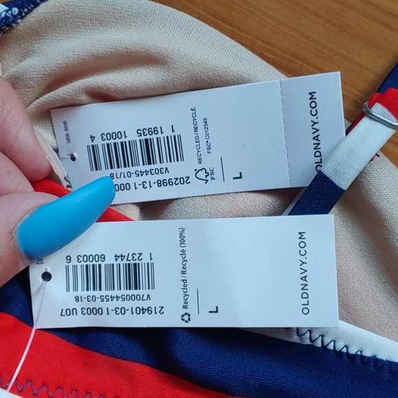 NWT stripe bikini - Picture 3 of 3